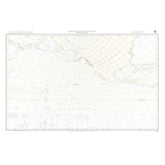 British Admiralty Gnomonic Chart 5097: Great Circle Sailing North Pacific Ocean